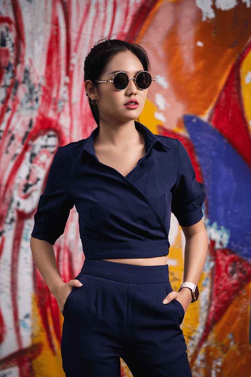 Sleeve Ruffle Dot Dress